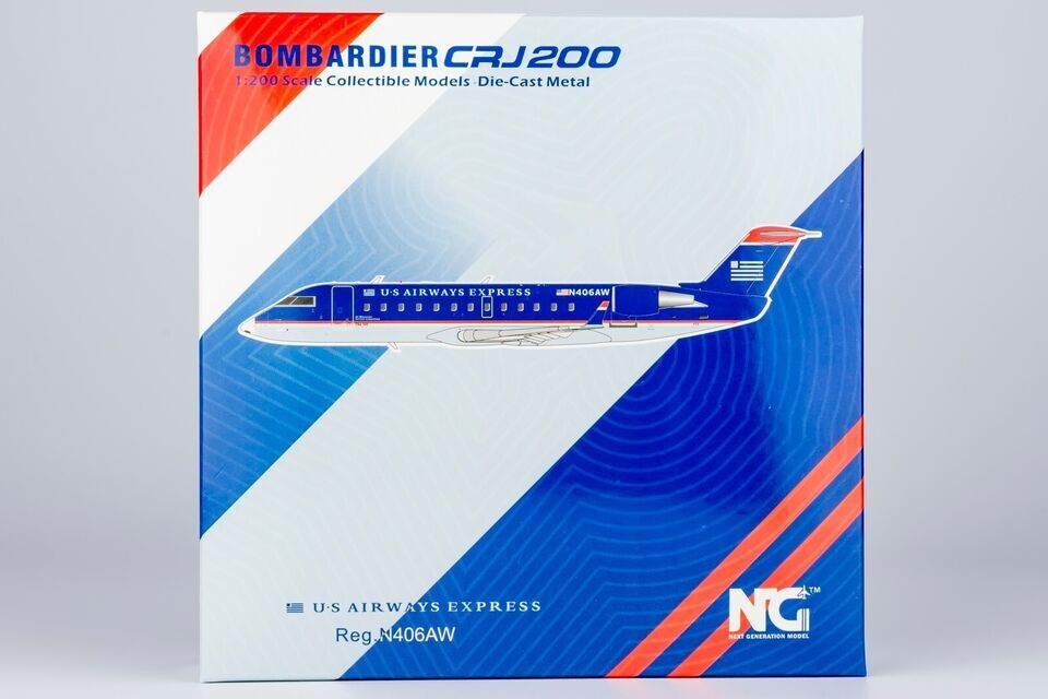 1:200 NG Model US Airways Bombardier CRJ200ER Airplane Diecast Aircraft Model