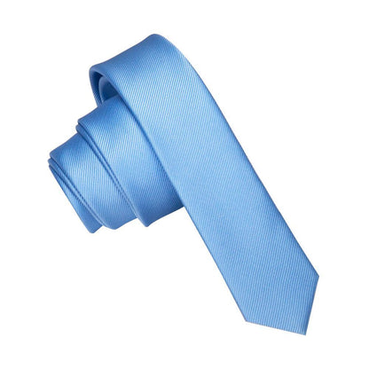 Men Casual Necktie 4cm Silk Solid Twill Ties Classic Women Lounge Suit Accessory