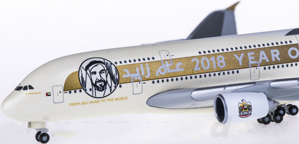 1:500 Herpa ETIHAD AIRBUS A380 Passenger Aircraft Diecast Airplane Plane Model