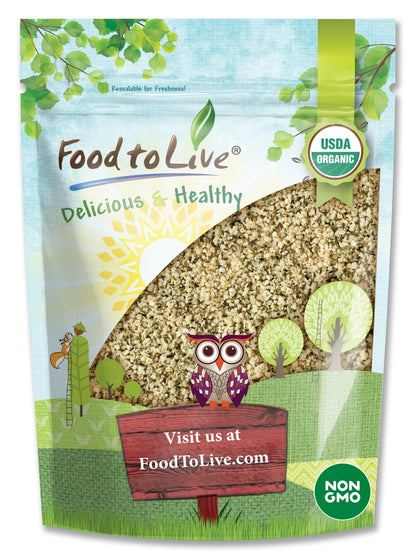 Organic Hemp Hearts – Non-GMO, Kosher, Raw, Vegan – by Food to Live