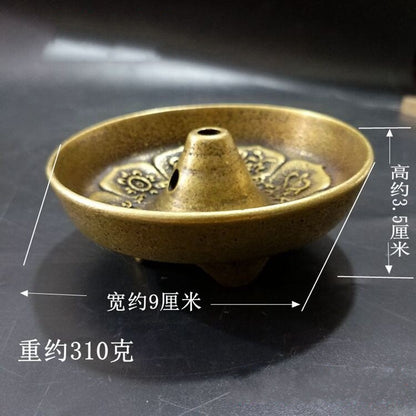 Eight-Treasure Copper Oil Lamp Holder Buddha Lamp Household Retro Buddha Hall
