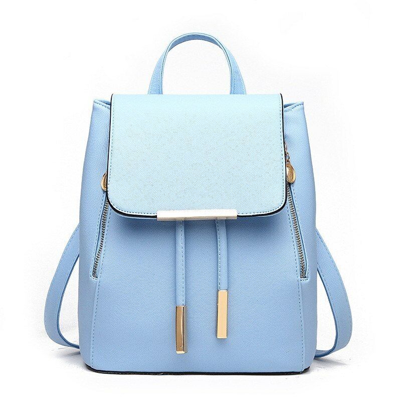 Women's Backpack Rucksack Knapsack Female Backpacks Pu Leather School Travel Bag