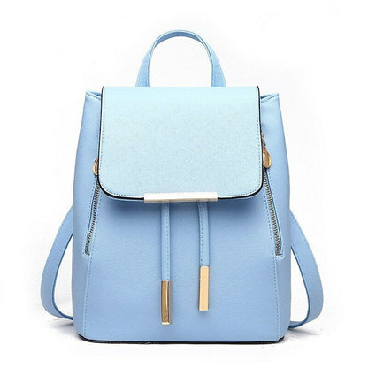 Women's Backpack Rucksack Knapsack Female Backpacks Pu Leather School Travel Bag