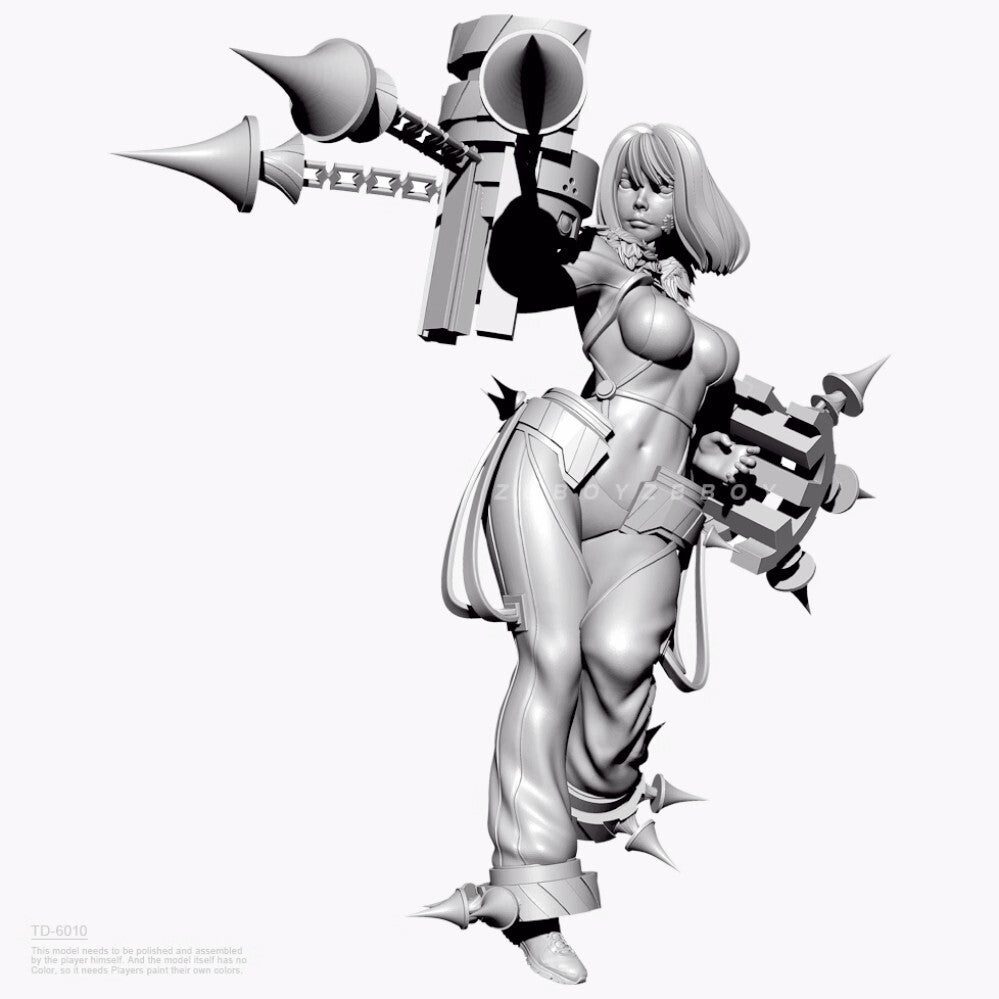 1/24 resin figure model kit Xiao Suo Ai Female Warrior Unassembled Unpainted