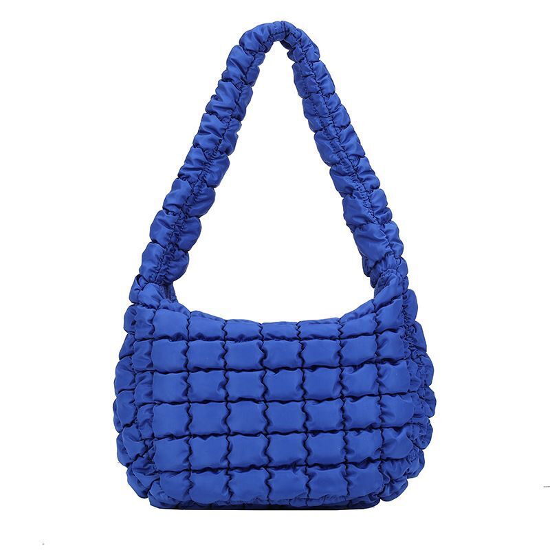 Leisure Personalized Shoulder Bag Pleated Cloud Soft Handbag Large Underarm Bag