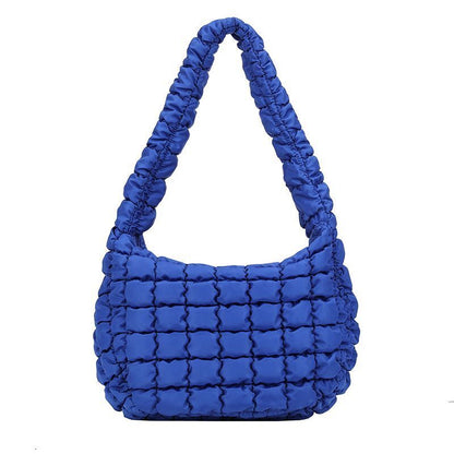 Leisure Personalized Shoulder Bag Pleated Cloud Soft Handbag Large Underarm Bag