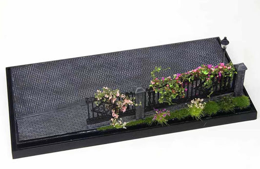 1/72 War Ii European Street Scene Display Platform Finished Model（No Doll car）