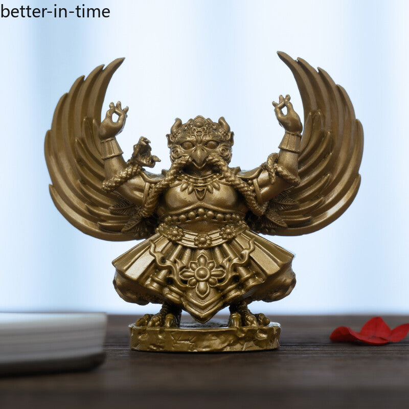 Garuda Dhwaja Ornaments Handmade Brass Buddha Statue Zen Tea Space Decorations