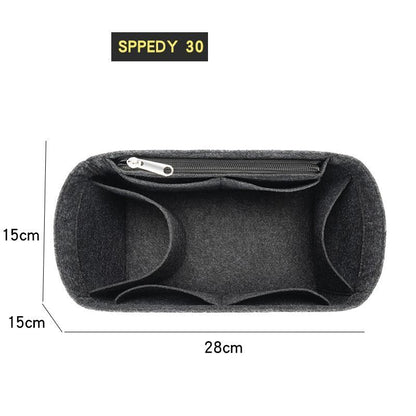 Felt Insert Bag Organizer Handbag Liner Pouch Cosmetics Makeup Bag 18*3*23CM 1PC