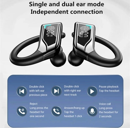 Bone Conduction Headphones Bluetooth 5.2 Wireless Open-Ear Earbuds Sport Headset