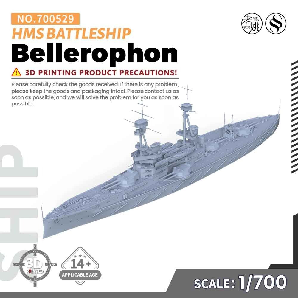 SSMODEL SS700529 1/700 Military Model Kit HMS Bellerophon Battleship