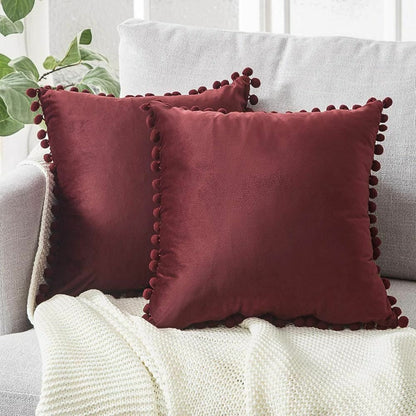 Cushion Cover Soft Velvet Decorative Pillows Throw Case Solid Luxury Homes Seat