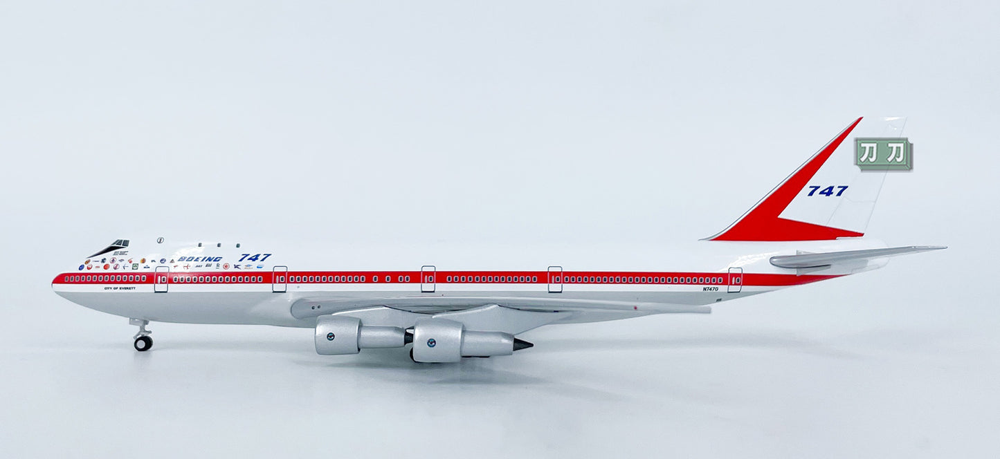 1:400 NG Lite BOEING B747-100 N7470 Passenger Airplane Diecast Model