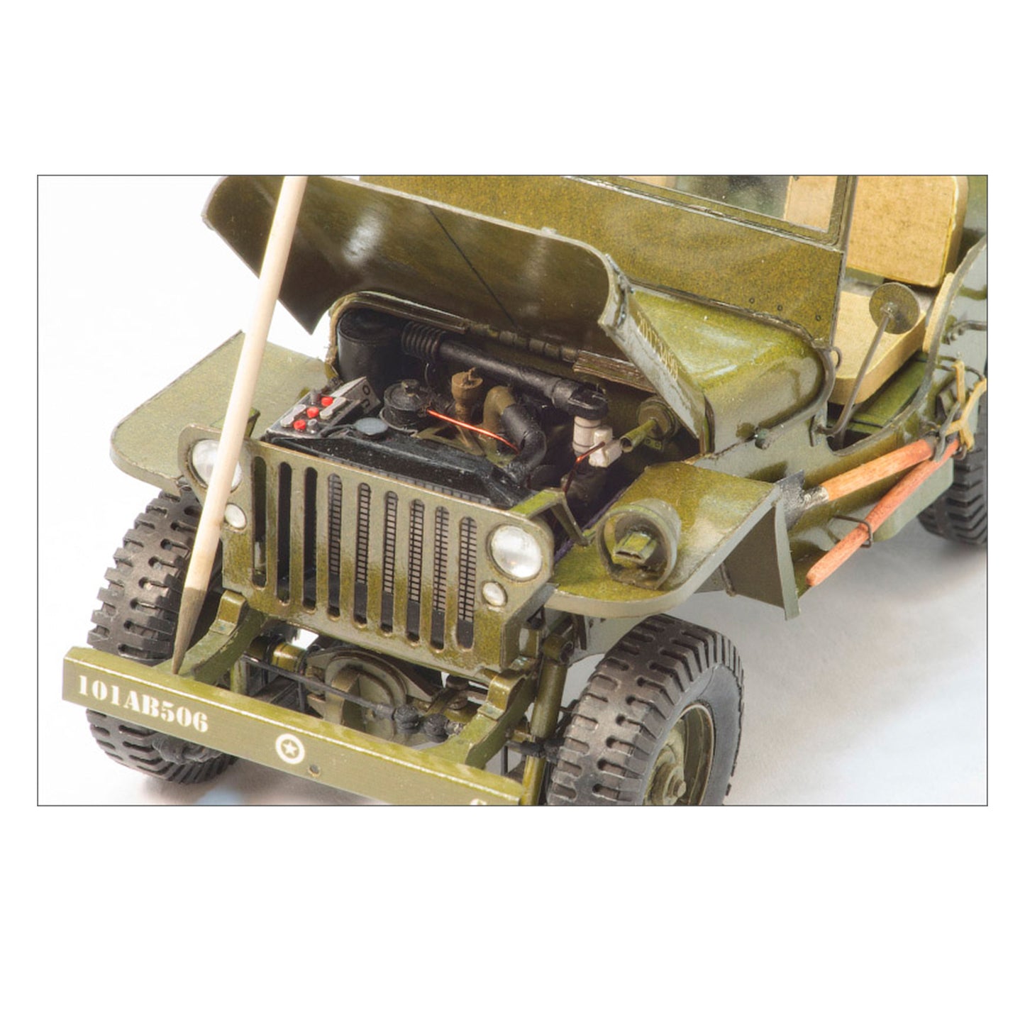 DIY Paper Model 1:25 US Army WWII SUV Jeep Vehicle 3D Miliary Puzzle Kits Gift