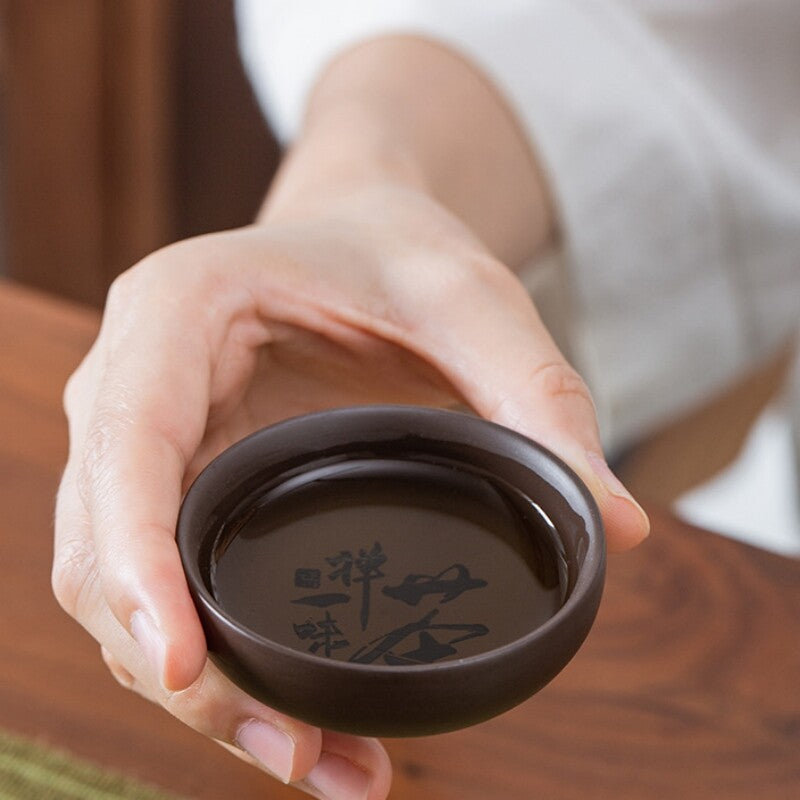 On Sales Real Yixing Zisha Tea Set Purple Clay Tea Pot 4 Cup Tea Canister Sealed
