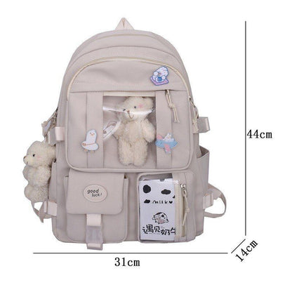 High School Backpack School Bag Waterproof Rucksack Travelling 31*14*44 CM Purse