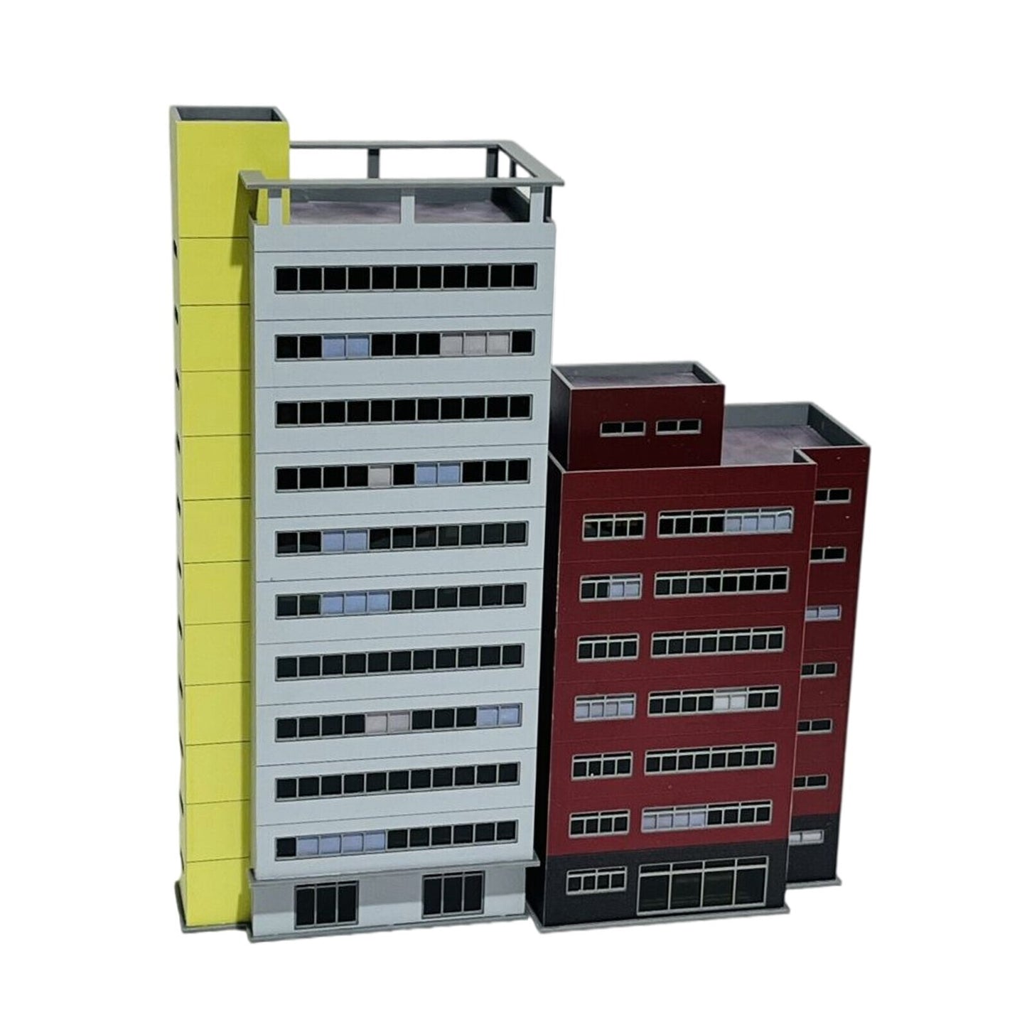 1:150 N Scale Train Railway Modern Scene Office Building Model Toys