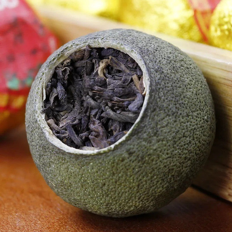 150g Small Green Mandarin Orange Pu'er Tea Pu Erh Ripe Tea Leaves Ganpu Tea