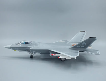 1:32 45CM CHINA J-35 Shipborne Fighter Aircraft Diecast Military Plane Model