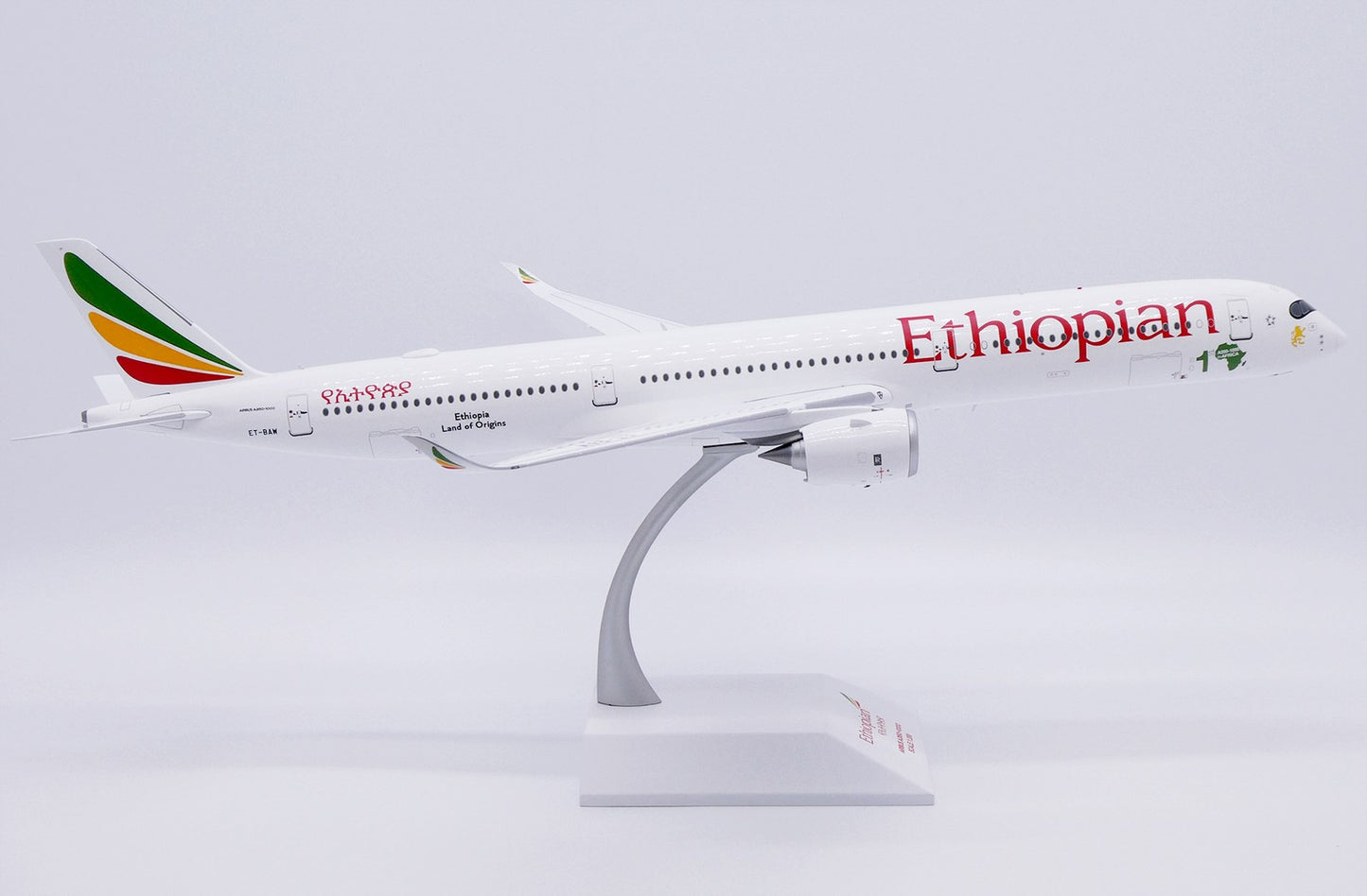 1:200 JC Wings Ethiopian Airlines Airbus A350-1000 Passenger Diecast Plane Model