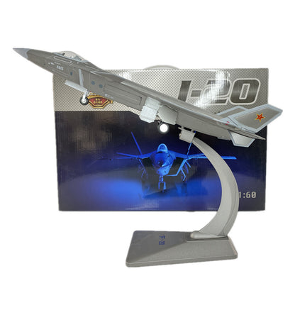 1:60 38CM Chinese J-20 Stealth Fighter Airplane Diecast Military Aircraft Model