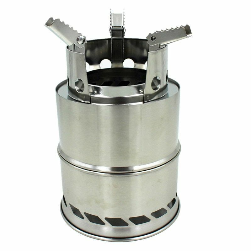 Large Camping Wood Stove Portable Gas Firewood Burning Outdoor Picnic Cooking