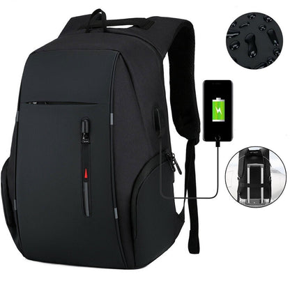 Men Women 17'' Backpack Bookbag School Travel Laptop Rucksack Zip Bag USB Port