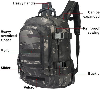 Military Camping Backpack Men Tactical Waterproof Travel Bags Rucksack Hiking