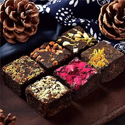Yunnan Handmade Old Brown Sugar Rose Songbird, Red Date, Ginger Mix 320g -