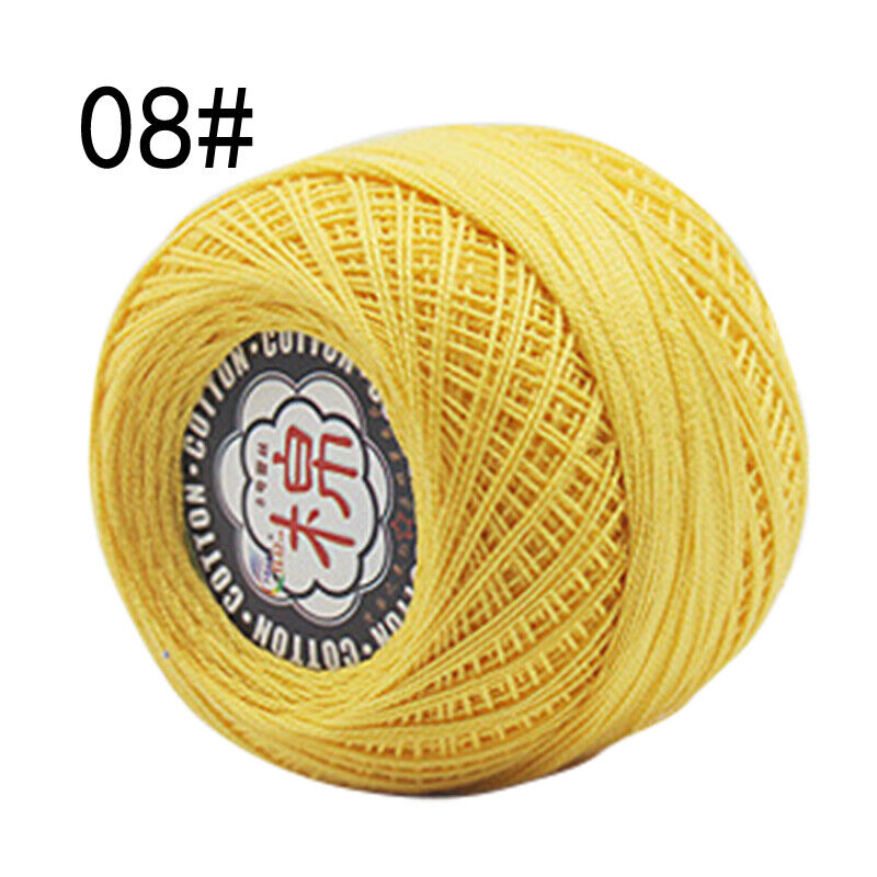 Hot Sale 50g Soft Cotton Thread Yarn Knitting Crochet Lace Embroidery Yarn