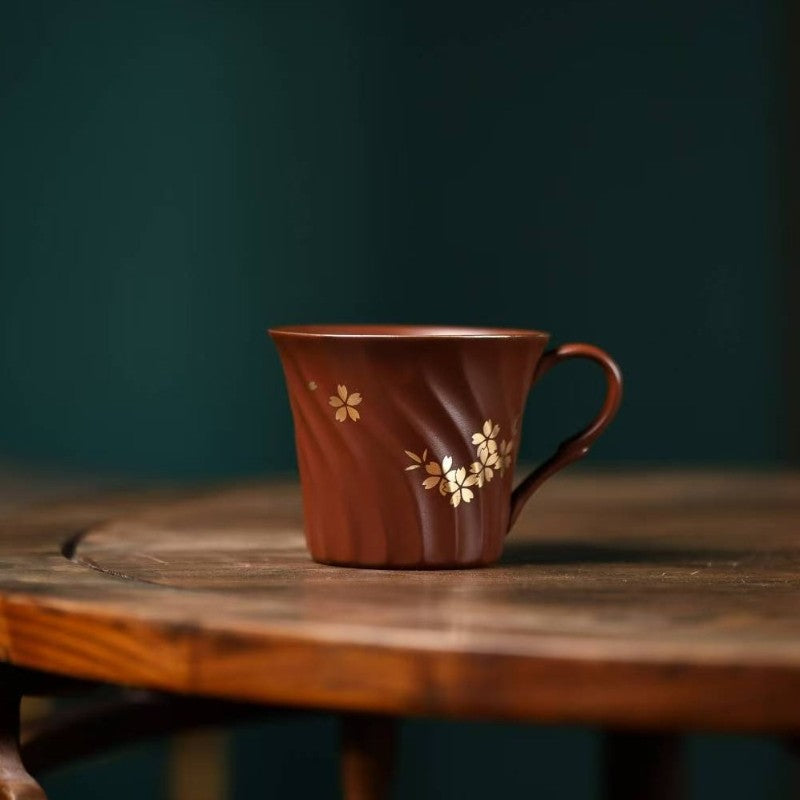 original ore real yixing zisha teacup with handle boutique master cup office cup