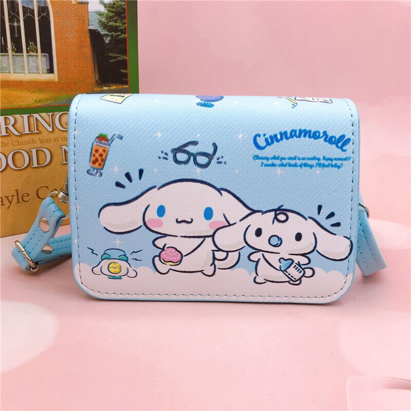 Cute Girl's Kuromi My Melody Cinnamoroll Crossbody Messenger Shoulder Bag Gift A
