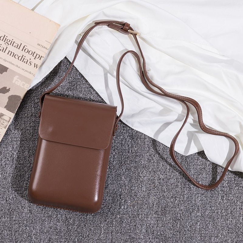 Vintage Messenger Bag Shoulder Purse Synthetic Leather Crossbody Bag 17*16*3 CM