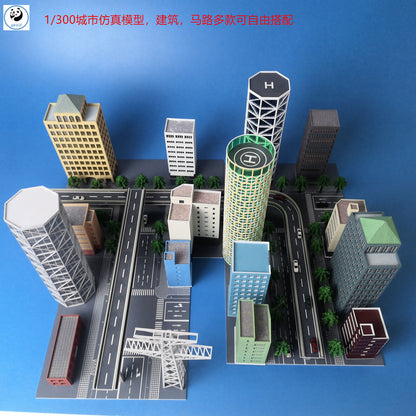 1/300 Scale Railway Station Scene Building City High-Rise Building Model Toy