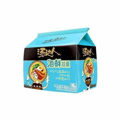 5PCs Tongyi Chinese Food Snack Instant Noodles 统一方便面 汤达人 豚骨面五连包 different flavor