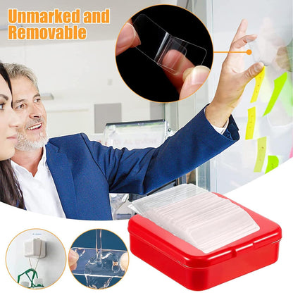 60pcs Double-sided Invisible Sticker Transparent Adhesive Traceless Sealing Tape