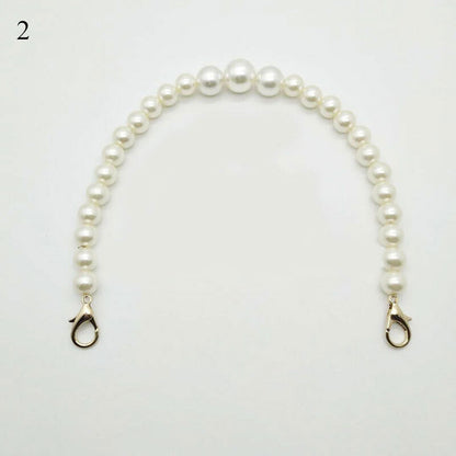 Replacement Bag Wrist Strap Imitation Pearl Wristlet Wallet Purse Clutch Handle