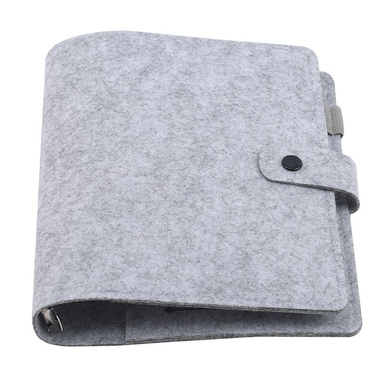 Notebook A5 A6 Felt Shell Fabric Loose Leaf DIY Planner Inner Page Ring Binders
