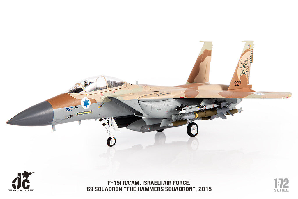 1:72 JC Wing F-15I RA'AM.ISRAELI AIR FORCE.2015 Fighter Diecast Aircraft Model
