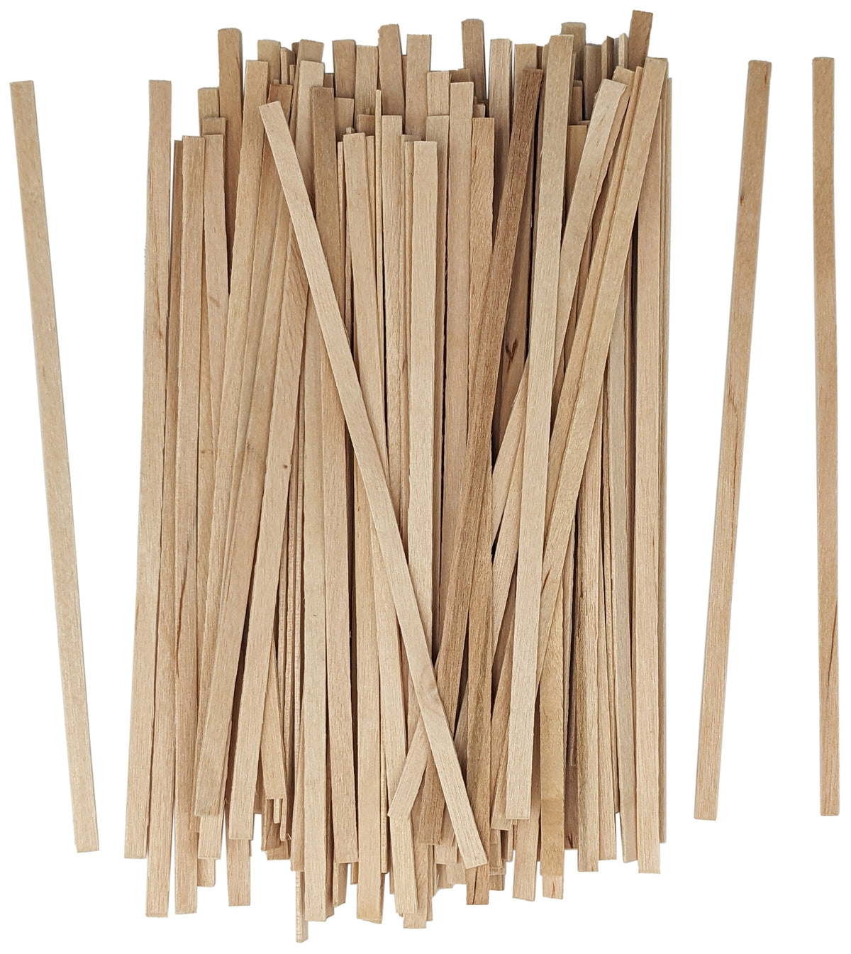 100 Wooden Stir Sticks, 5.5-inch Length, Disposable and Biodegradable