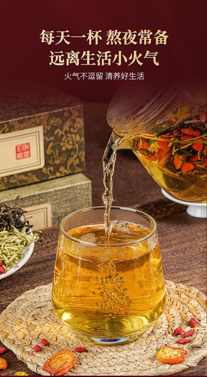 100g Chrysanthemum Cassia Seed Tea Grosvenorii Medlar Honeysuckle Dandelion Tea