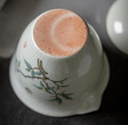 150ml Retro Hand Ceramic Gaiwan Tea Bowl Kung Fu Tea Set Tureen Decorate