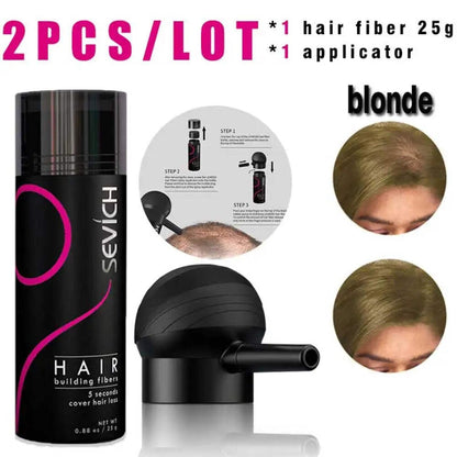 Keratin Hair Fiber Set 25g with Applicator