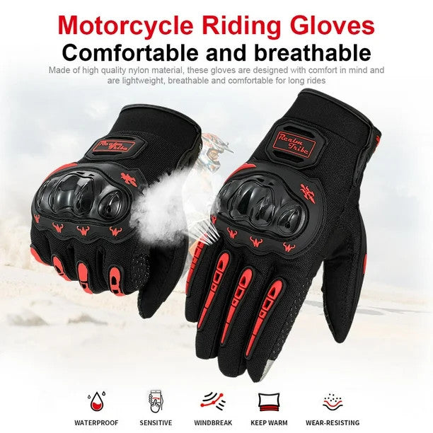Racing Motorcycle Motorbike Motocross Riding Dirt Bike Full Finger Sports Gloves