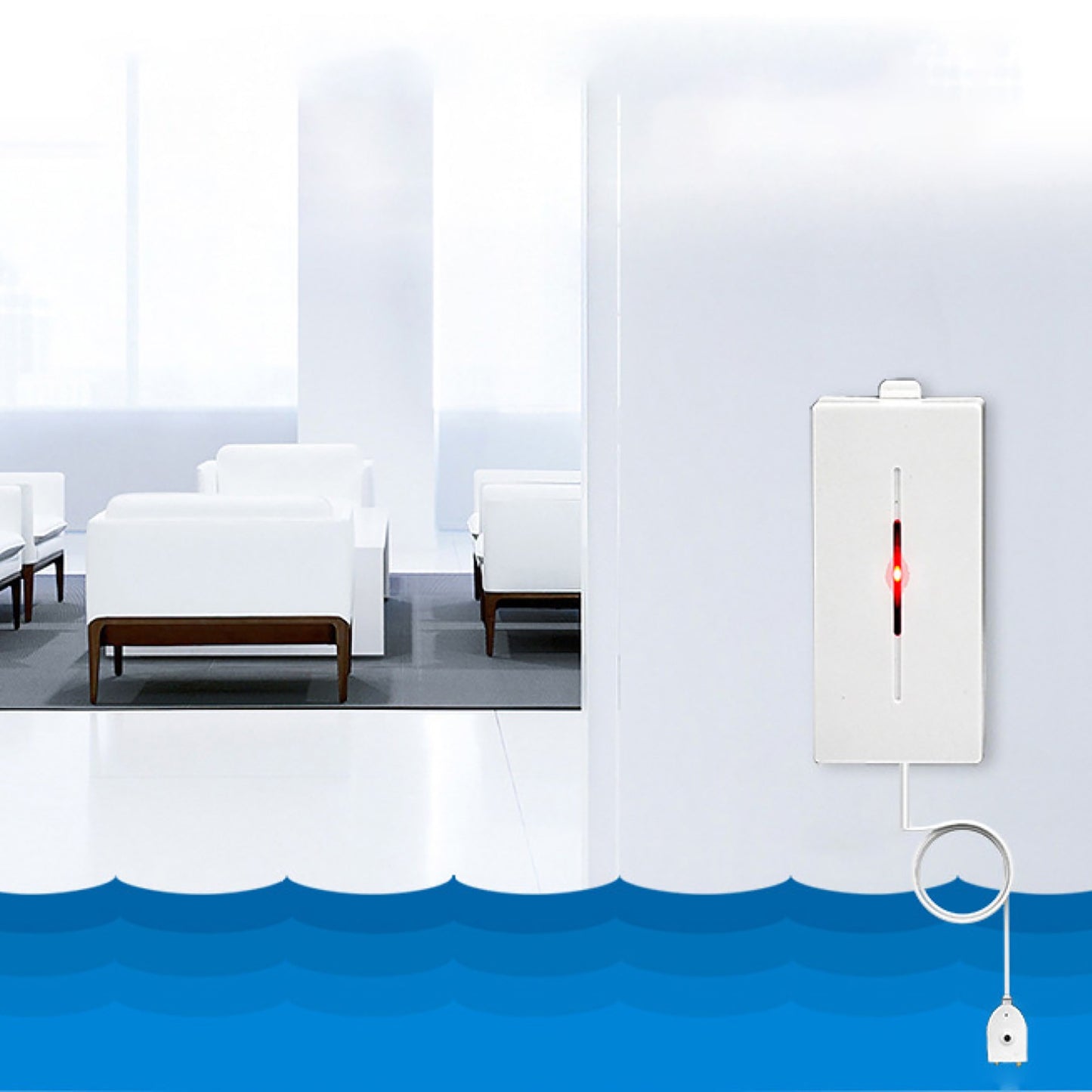 433MHz Wireless Water Leakage Sensor Detector Level Overflow Alarm Sensor