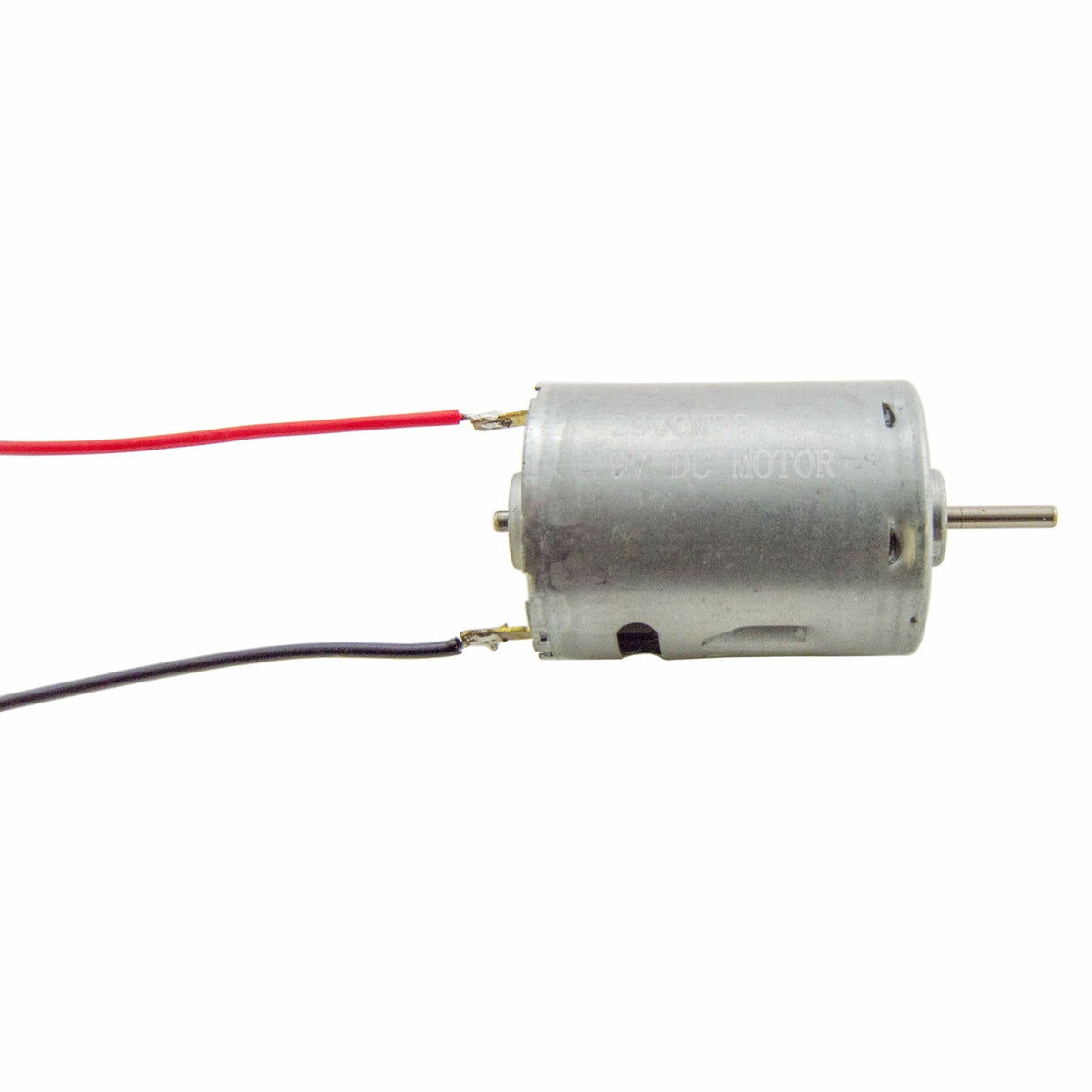 High Torque 9V DC Motor with Wire Leads Attached (1.48" Length x 1.08" Diameter)