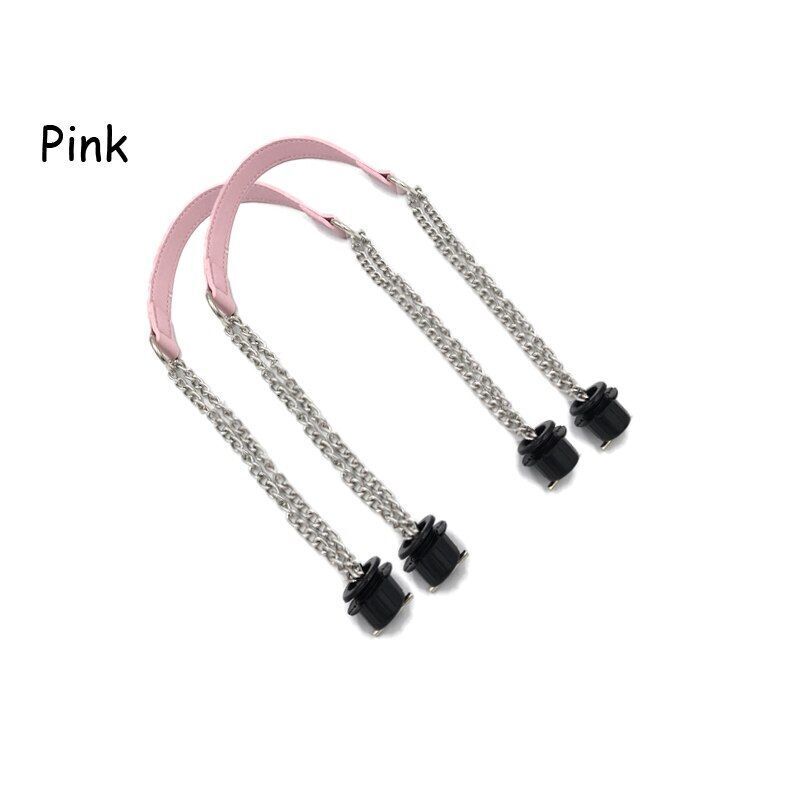 Synthetic Leather Chain Handle Silver Aluminum Handle Bag Handbag Accessories