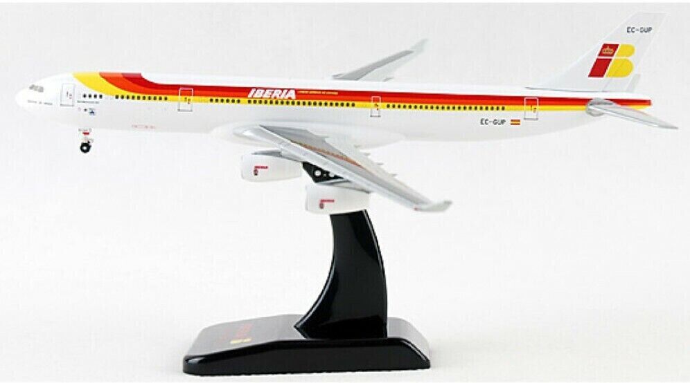 1:400 Hogan IBERIA AIRBUS A340-300 Passenger Aircraft Diecast Airplane Model