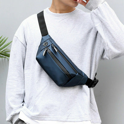 Men Belt Bag Chest Pack Male Waist Bag Sports Pack Men's Travel Shoulder Bags