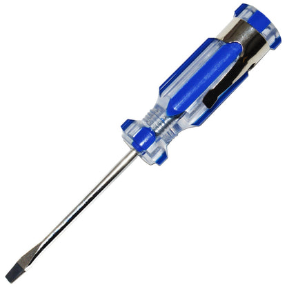 4-inch Mini 1/8" Slotted Pocket-Clip Screwdriver with Magnetized Tip (Flathead)